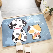 Мультяшный фланелевый медленный мягкий коврик нескользящий коврик для пола домашний для спальни ванной комнаты 3D ковер для гостиной