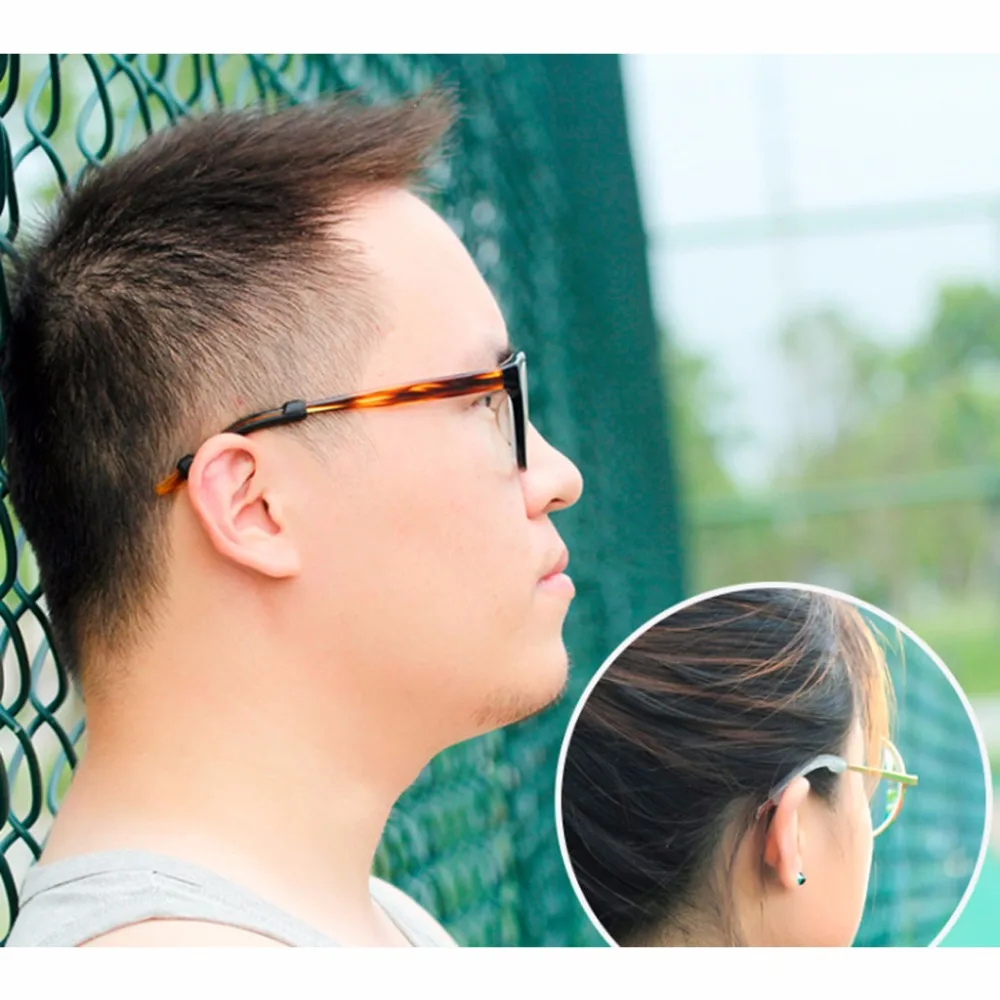 Новые популярные очки держатель крючков для ушей Противоскользящий силиконовый Грипсы для очков спортивные дужки для мужчин и женщин