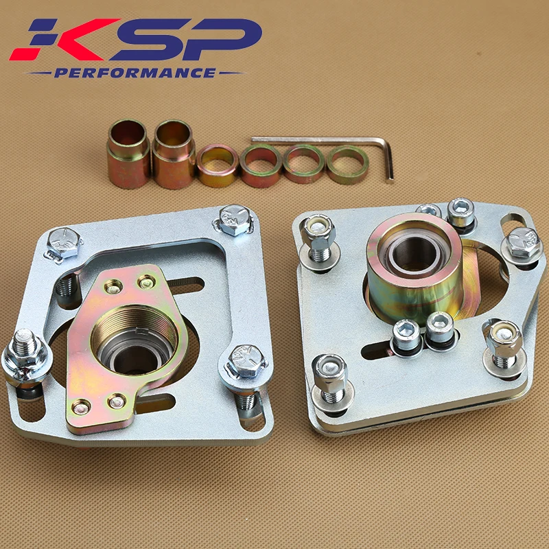 Kingsun Adjustable 4 Bolts Front Camber Caster Alignment Top Strut