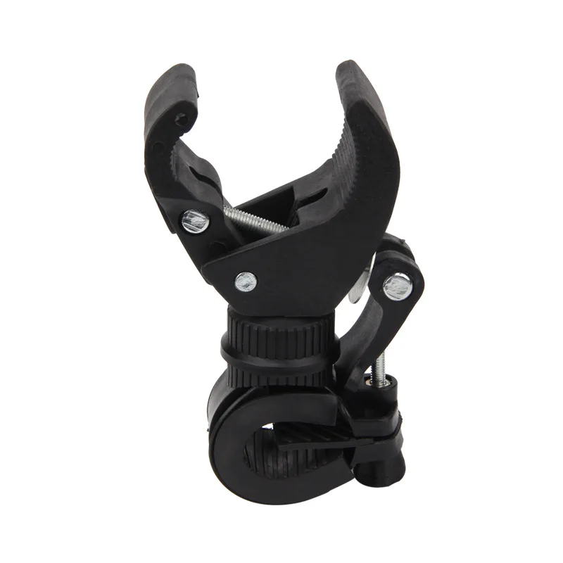 Top Bicycle handlebar lamp holder 360 degree rotating flashlight bracket plastic clip mountain bike front bracket 0 Top Bicycle handlebar lamp holder 360 degree rotating flashlight bracket plastic clip mountain bike front bracket 0