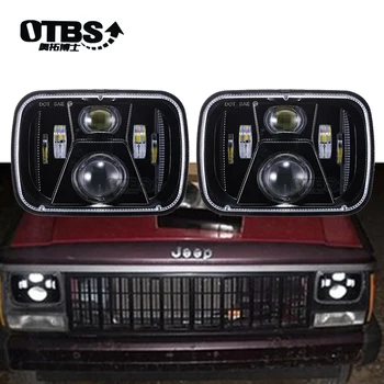 

OTBS 110W 5x7 Led Headlights 7x6 Led Sealed Beam Headlamp with High Low Beam Led Headlight for Jeep Wrangler YJ Cherokee XJ