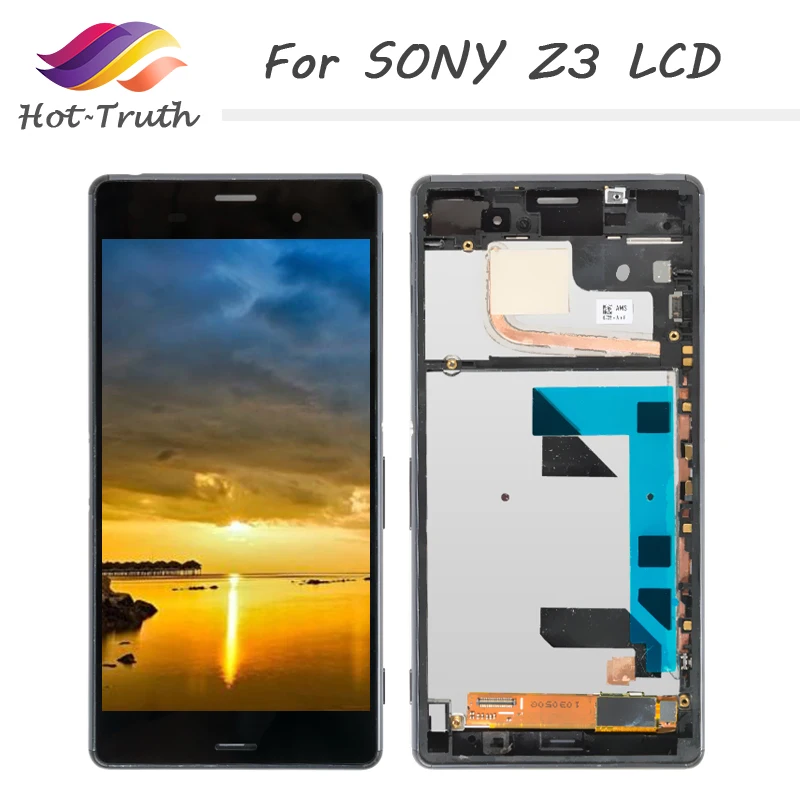 

Hot-Truth 1920*1080 5.2" For Sony Xperia Z3 LCD D6603 D6633 D6653 L55T LCD Display Touch Screen Digitizer Replacement with Frame