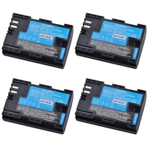 4pcs LP-E6 LP-E6N LP E6 Camera Battery Made With Japan Cells for Canon LP-E6 EOS 5DS 5D Mark II Mark III 6D 7D 60D 60Da 70D 80D