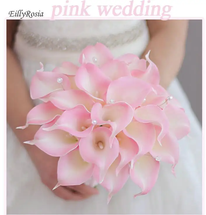 Свадьба в западном стиле букет для невесты Моделирование розовые цветы каллы лилии свадебная брошь в виде букета цветов Buque De Noiva искусственная