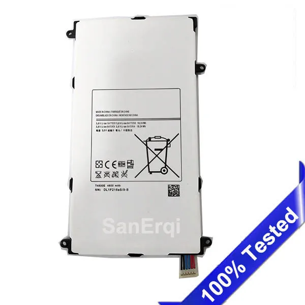 Для Samsung Galaxy Tab Tablet Pro 8 4 дюймов &quotT320 T321 T325 SM-T320 4800 мАч T4800E аккумулятор SanErqi |