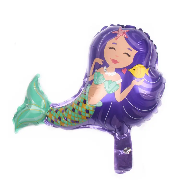 TSZWJ новые мини океанские животные алюминиевые праздничные воздушные шары для вечеринки, украшения на день рождения, игрушки - Цвет: purple