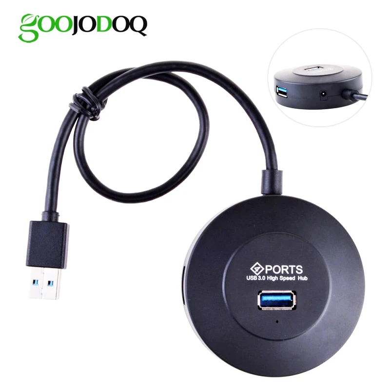 

External Usb 3.0 Hub 4 Port Portable Multi USB Splitter with Power Port for Computer PC Laptop Accessories Notebook HUB USB 3.0