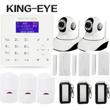 433 mhz Inalámbrico GPRS tarjeta SIM 2.4G wifi GSM sistema de alarma casa de seguridad de Android/IOS control con Yoosee mini cámara ip wi-fi