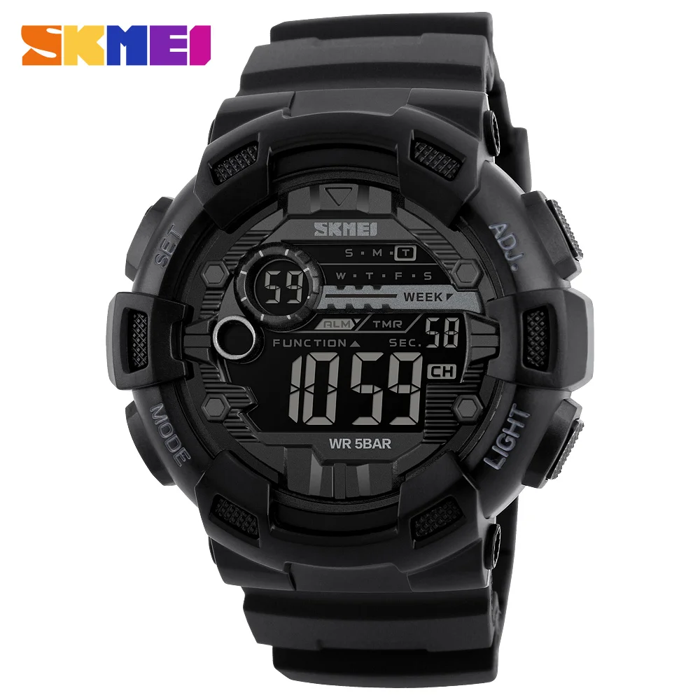 SKMEI Brand Men's Fashion Sport Watches Chrono Countdown Men Waterproof Digital Watch Man Military Clock Relogio Masculino New