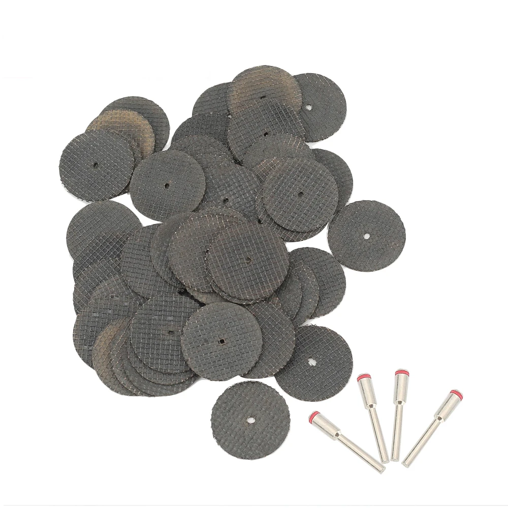 50 x Fiberglass Tool Cutting Abrasive Disc Cut Off Wheel with 4 Mandrels Rotary