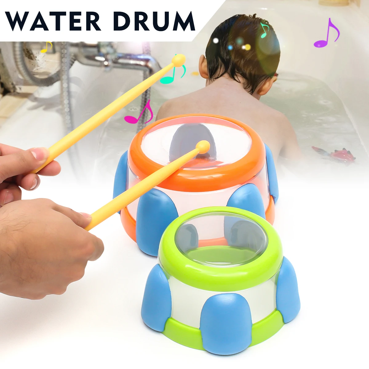 Child Float Drum Toy Early Education Water Drum Music Bathroom Instrument Swimming Pool Toy