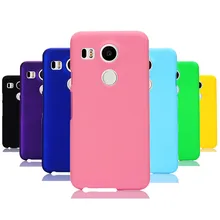 Phone Case sFor Fundas LG Google Nexus 5X case For Coque LG Nexus 5X Candy Color Hard plastic PC cover phone cases 0 3mm ultrathin protective plastic back case for google nexus 5 translucent white
