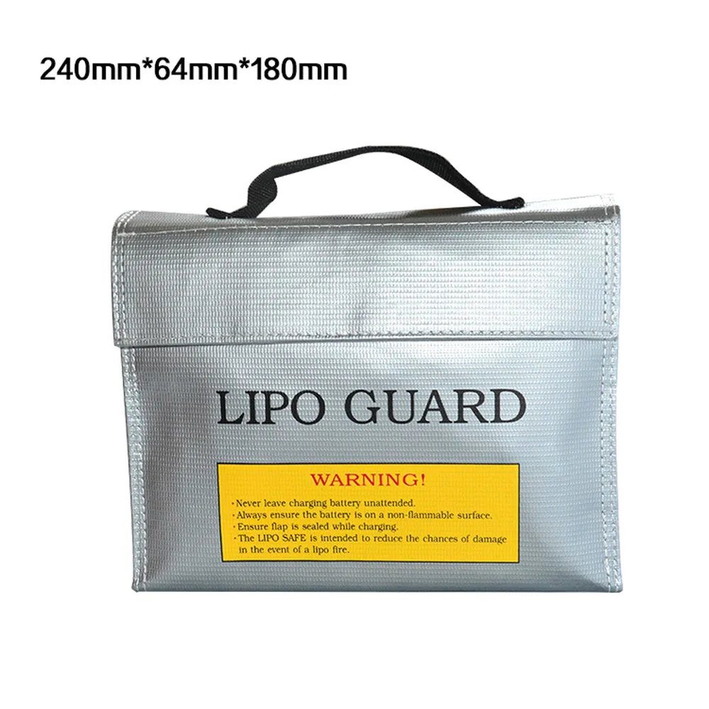 Огнеупорная Защитная сумка для литий полимерных аккумуляторов LiPo 240*64*180 мм