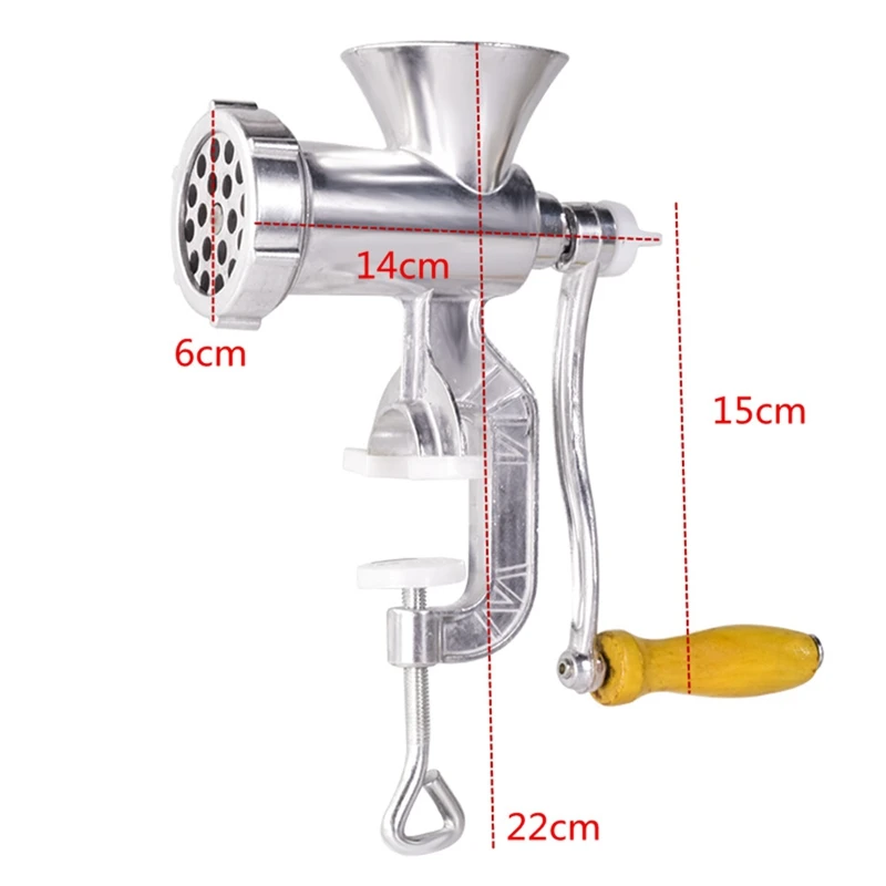 

Manual Meat Grinder Aluminum Alloy Noodles Grinding Machine Dishes Handheld Making Gadgets Mincer Pasta Maker Meat Slice With