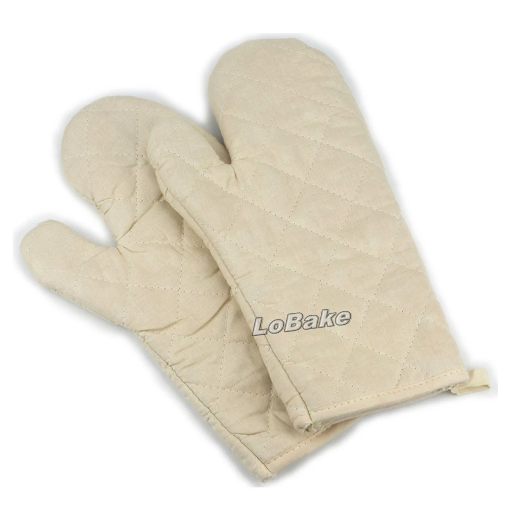 30cm canvas cotton grill oven heat resistant gloves kitchen tools