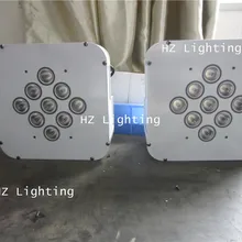 16 шт./лот 9*18 Вт RGBWA+ УФ 6 in1 светодиодный Стандартный тонкий прожектор DMX светодиодные par-прожекторы свет для сценическое освещение