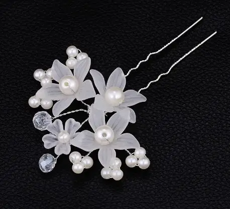 

Bridal jewelry headdress U barrette euramerican fashion pearl wedding dress accessories hair needle hair hoop hair by hand