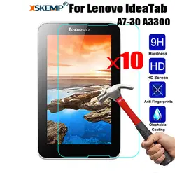 Xskemp 10 шт./лот Ultra Clear 9 H Планшеты защитный Плёнки для Lenovo IdeaTab a7-30 A3300 7.0 дюймов закаленное Стекло Экран протектор