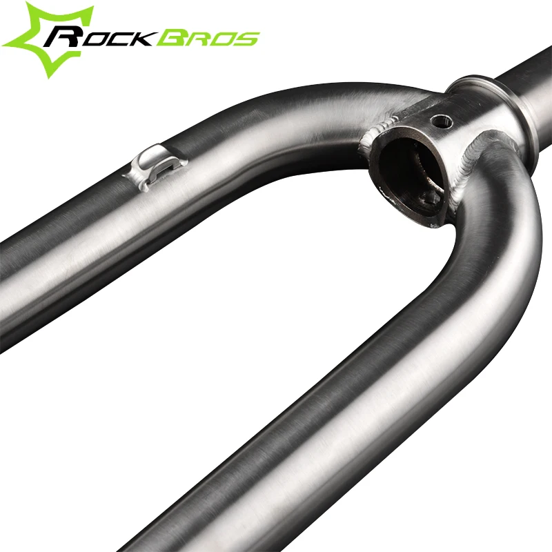 ROCKBROS титановая 2" 27,5" 700C жесткая вилка Ti для горного велосипеда, Велосипедная вилка 700C для шоссейного велосипеда, прямая вилка 1-1/8"