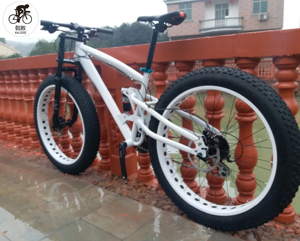 Top Kalosse   30speed  Full suspension   Microshift   Fat bike  26*4.0 inch snow bike   fat bicycle mountain bike 3