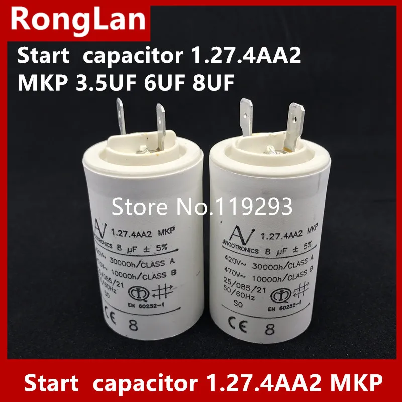 [BELLA] [New Original] ARCOTRONICS Motor inverter start  capacitor 1.27.4AA2 MKP 3.5UF 5UF 6UF 8UF