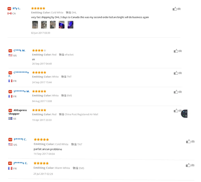 aliexpress feedback