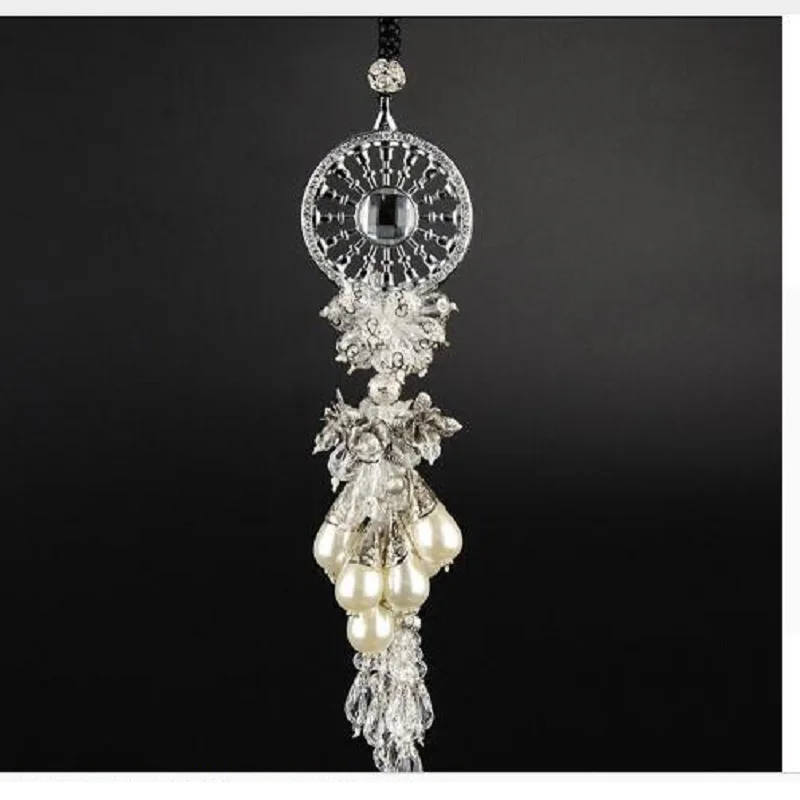 

Fashion Dream Catcher Swan ornaments car hanging pendant decorations rear view mirror crystal car styling interior accessories