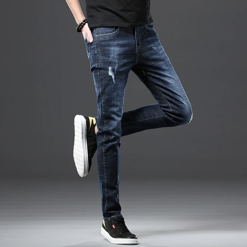 2022 New Spring Summer Cotton Jeans Men 