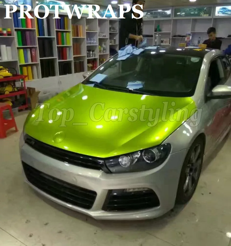 Gloss Metallic candy vinyl car wrap film cast hexis 3m vivide car wrap foil  (35)