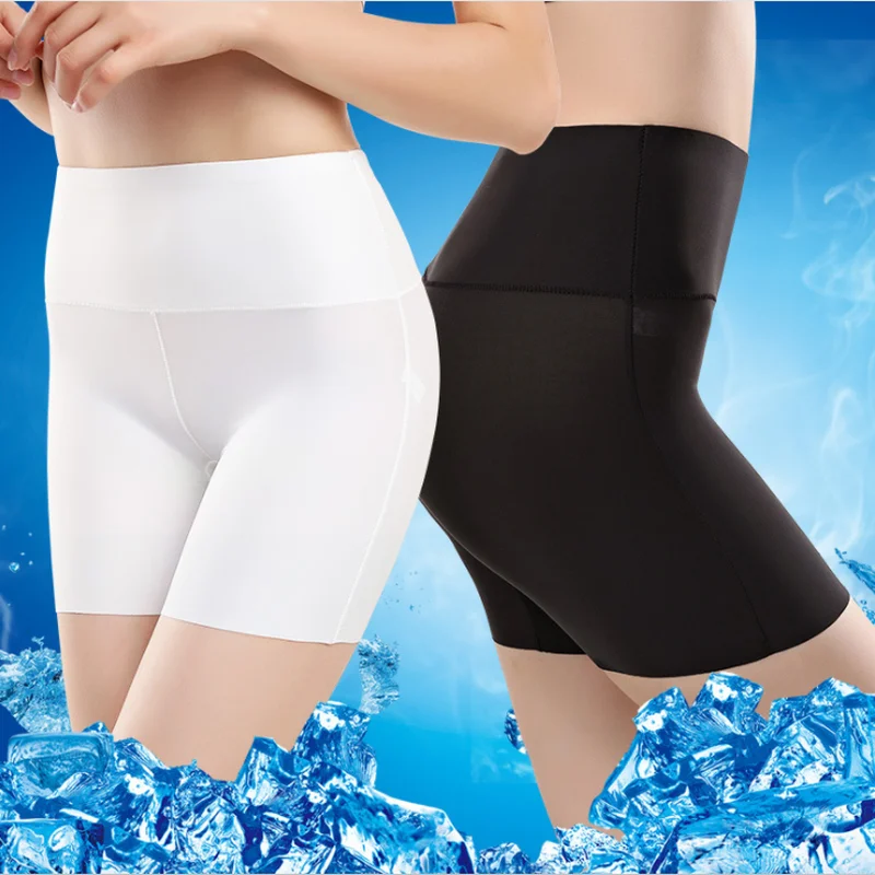 

Women Safety Shorts Pants Seamless Nylon High Waist Panties Seamless Anti Emptied Boyshorts Pants Girls Slimming Underwear
