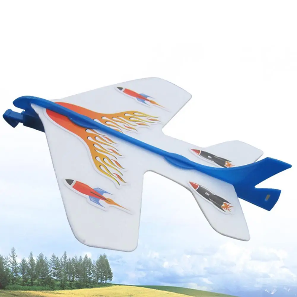 

Fashion LED Light Flashing Slingshot Catapult Airplane Launcher Glider Plane Kit Kid Toy