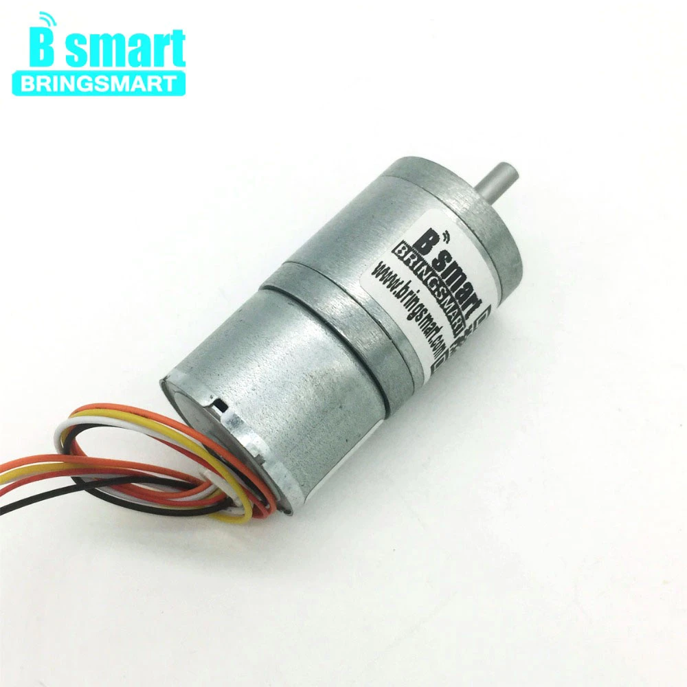 

Bringsmart JGA25-2418 Brushless Motor 24v Reducer 7.5rpm Adjustable Speed Reversed Control Rotation 990rpm DC Gear Motor