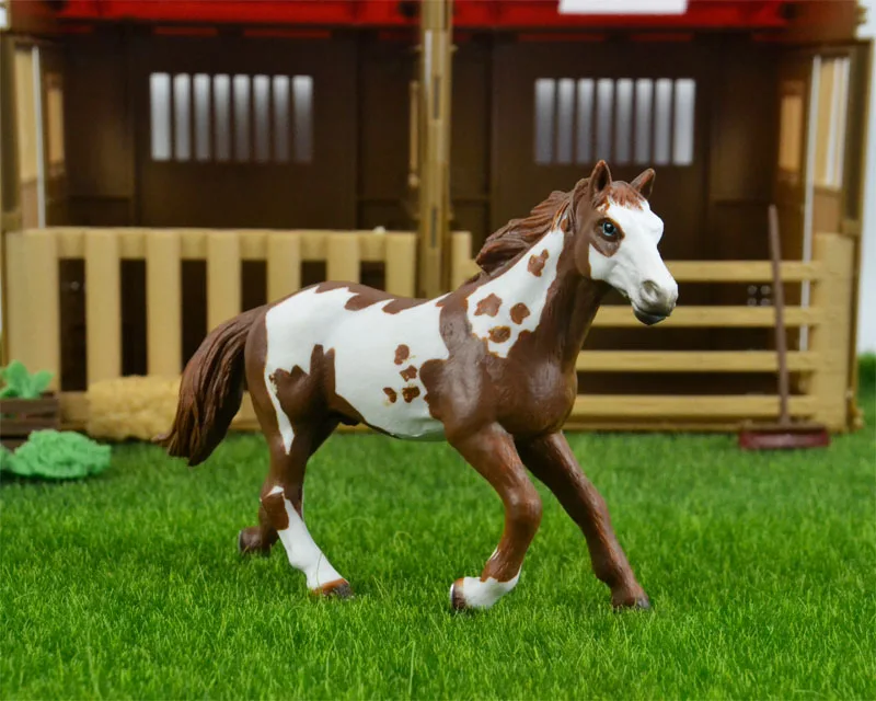 Оригинальный диких животных Appaloosa Гарвардский Ганновер Clydesdale четверти арабский конь фермы стабильный фигурная фигурка модель детские