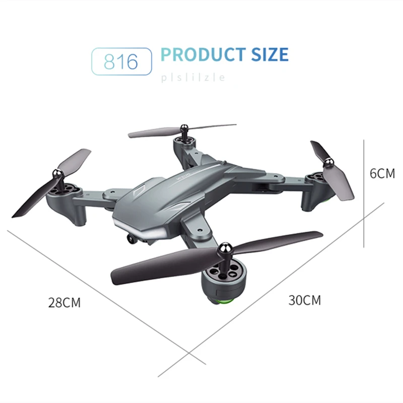 VISUO XS816 Радиоуправляемый Дрон с 720 P/4 K двойной камерой Дрон оптический поток Квадрокоптер с камерой жестом Квадрокоптер для селфи, Дрон