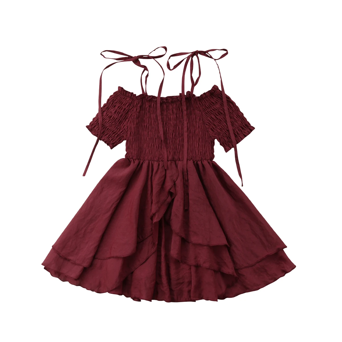 

Emmababy Family Match Women Kids Baby Girl Ruffle Party Off Shoulder Long Dress Sundress