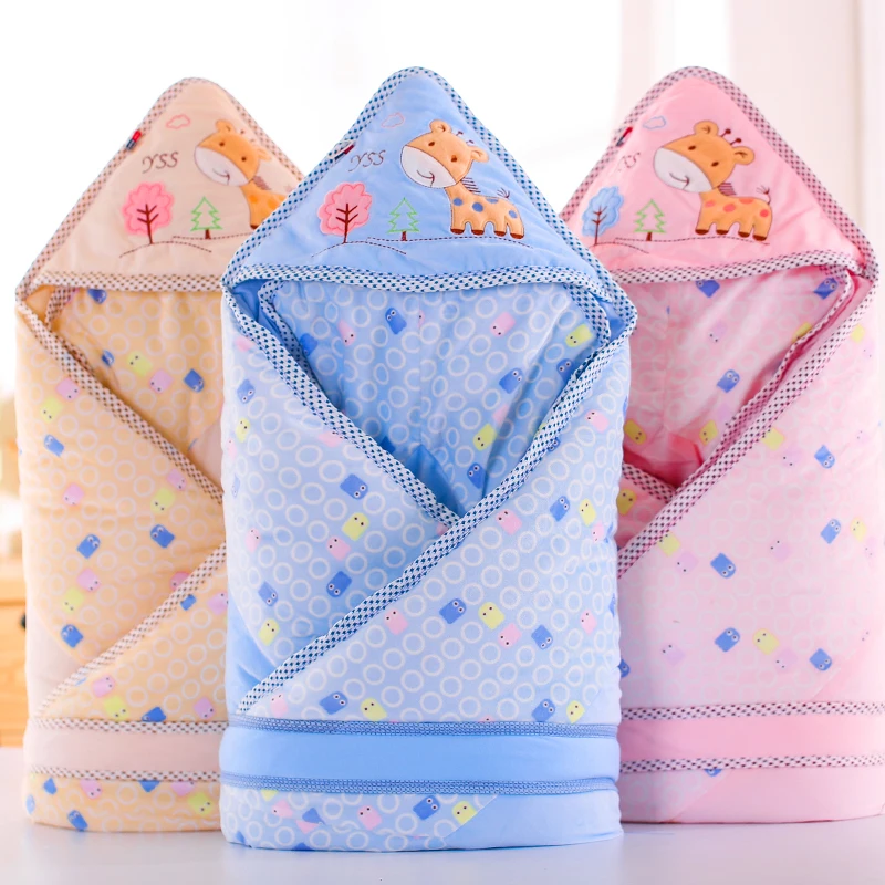 Cute Soft Baby Blanket Winter Etamin Newborn Bedding Animal Baby