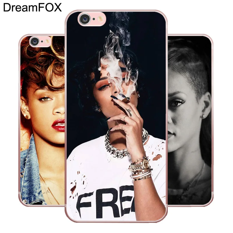 Koop DREAMFOX M349 Rihanna En Drake Zachte TPU Silicone Case Cover Voor Apple iPhone X XR XS Max 8 7 6 6 s Plus 5 5 s SE 5C 4 4 s