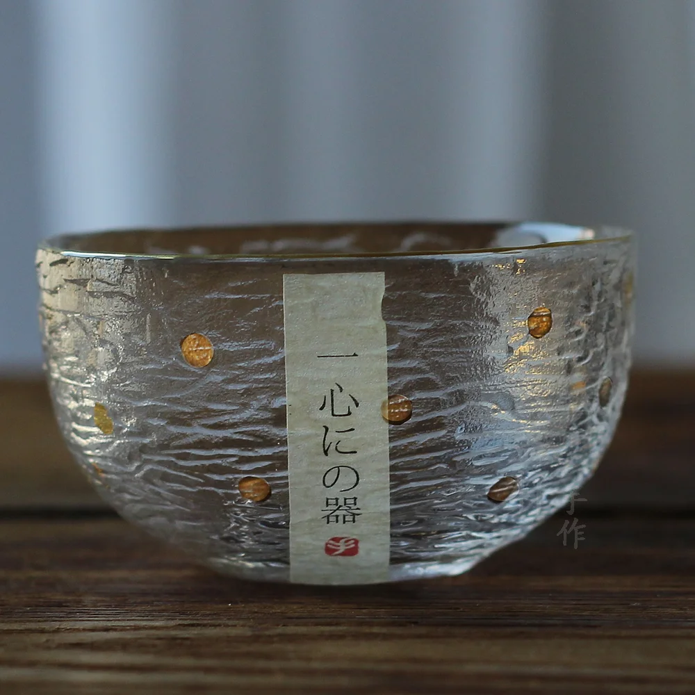 

Zen Tea Ceremony 50ml Creative Japanese Hammer Cups Gold Plated Heat Resistant Tea Cup Kung Fu Tea Set Teacup Bowl