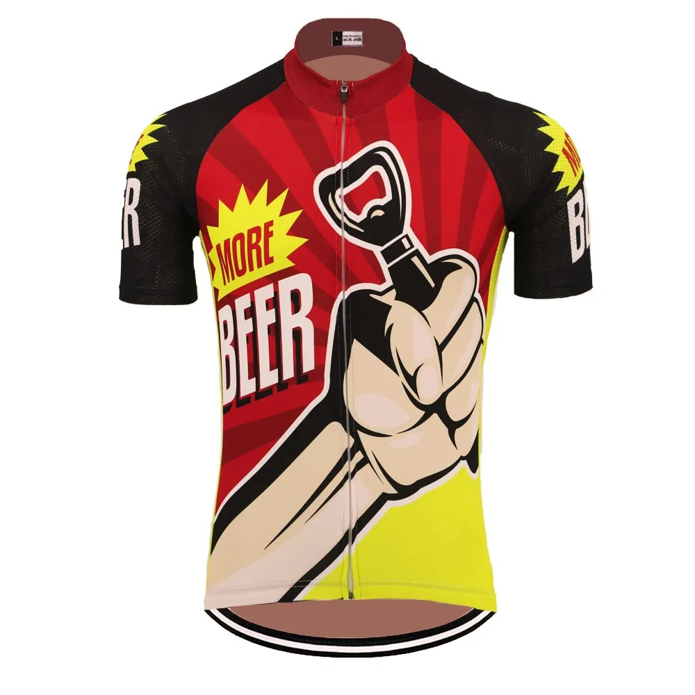 Пиво Велоспорт Джерси Набор для мужчин короткий рукав велосипедная одежда Джерси набор нагрудник шорты 9D гель коврик костюм для велосипедного спорта 6 стиль - Цвет: men