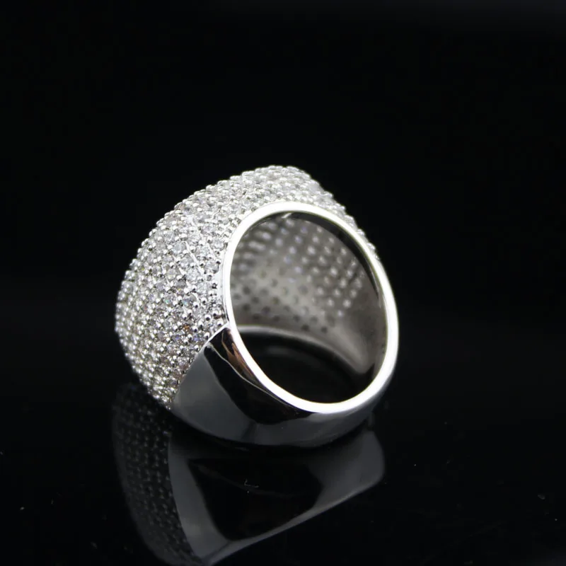 LYCOON элегантное квадратное кольцо Посеребренная инкрустация кубическим цирконием Роскошные обручальные кольца женские изящные обручальные кольца