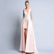 Modern A line Evening font b Dresses b font Long Maxi Gown Appliques Customized Elegant font