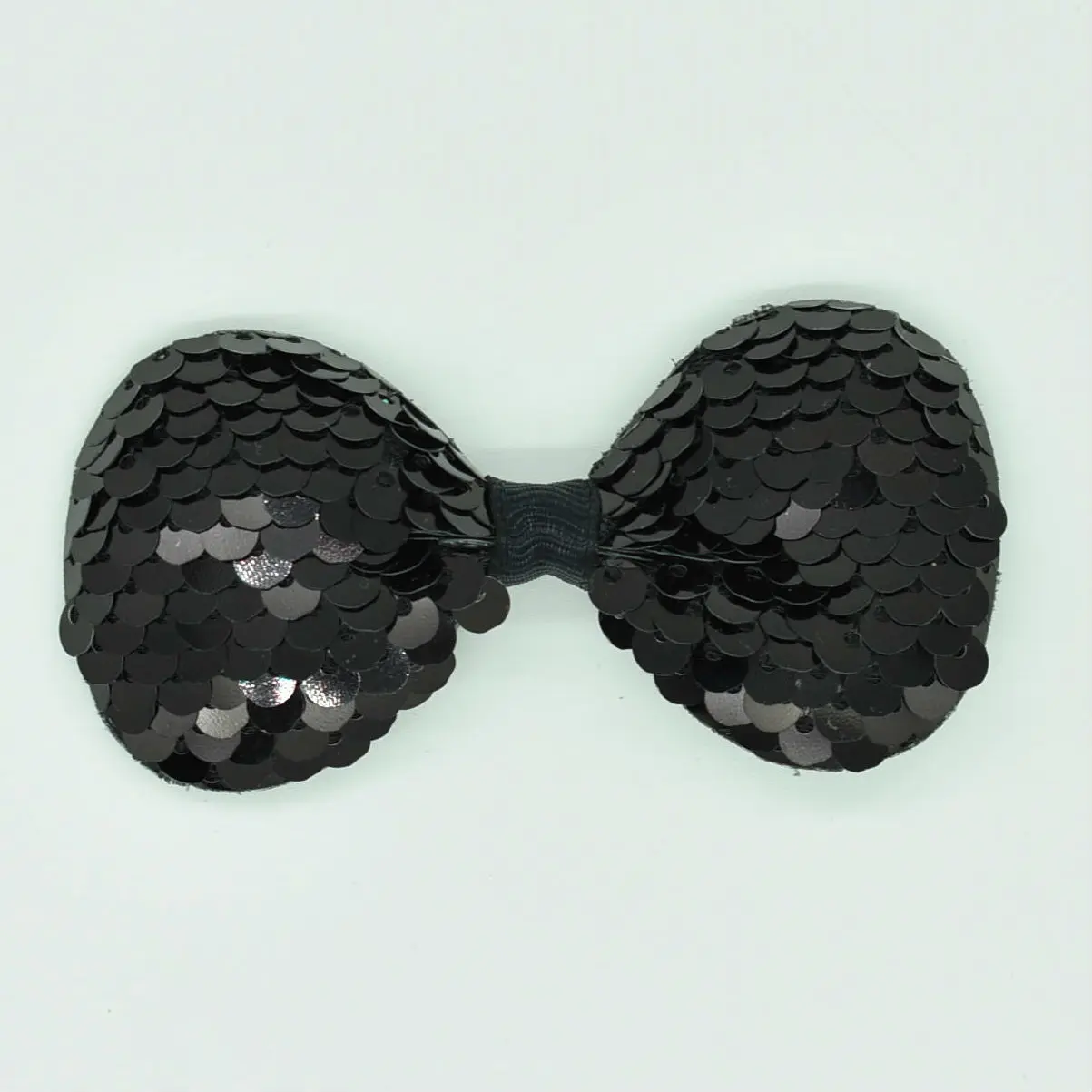 Girls Adorable Sequined Hair Bows Display Black