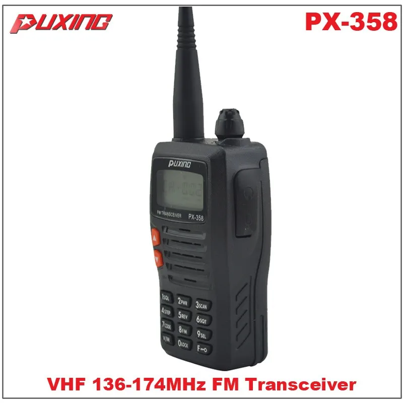 Горячая продажа рация Puxing PX-358 VHF 136-174 МГц портативный двухсторонний радиоприемник FM приемопередатчик