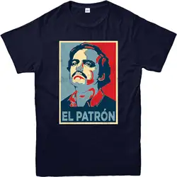 Пабло Эскобара Футболка El покровитель наркобарона, взрослых и модные классические топы, футболки