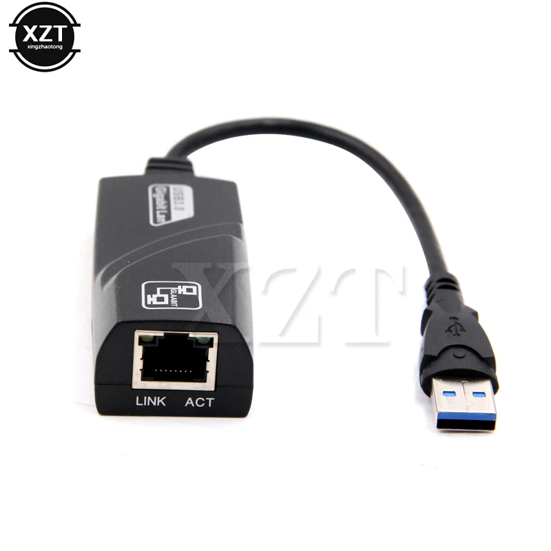 1 шт. USB 3,0 10/100/1000 Мбит/с Gigabit Ethernet RJ45 внешняя сетевая карта LAN адаптер для Windows 8, 7, windows XP, Windows Vista