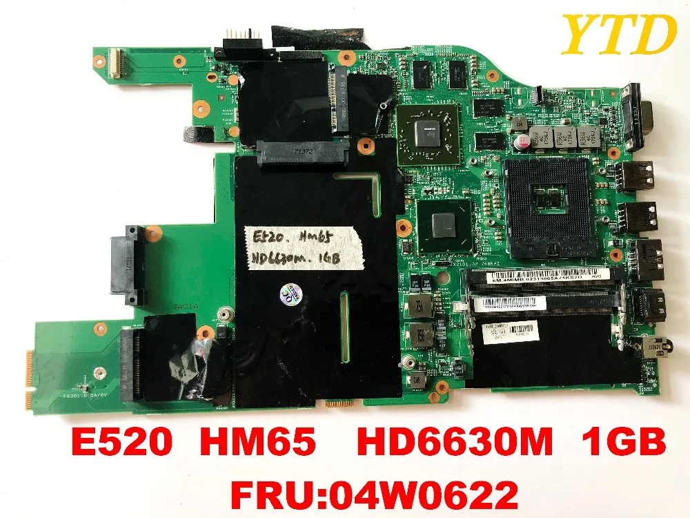 Оригинальная материнская плата для ноутбука lenovo E520 HM65 HD6630M 1 Гб FRU04W0622