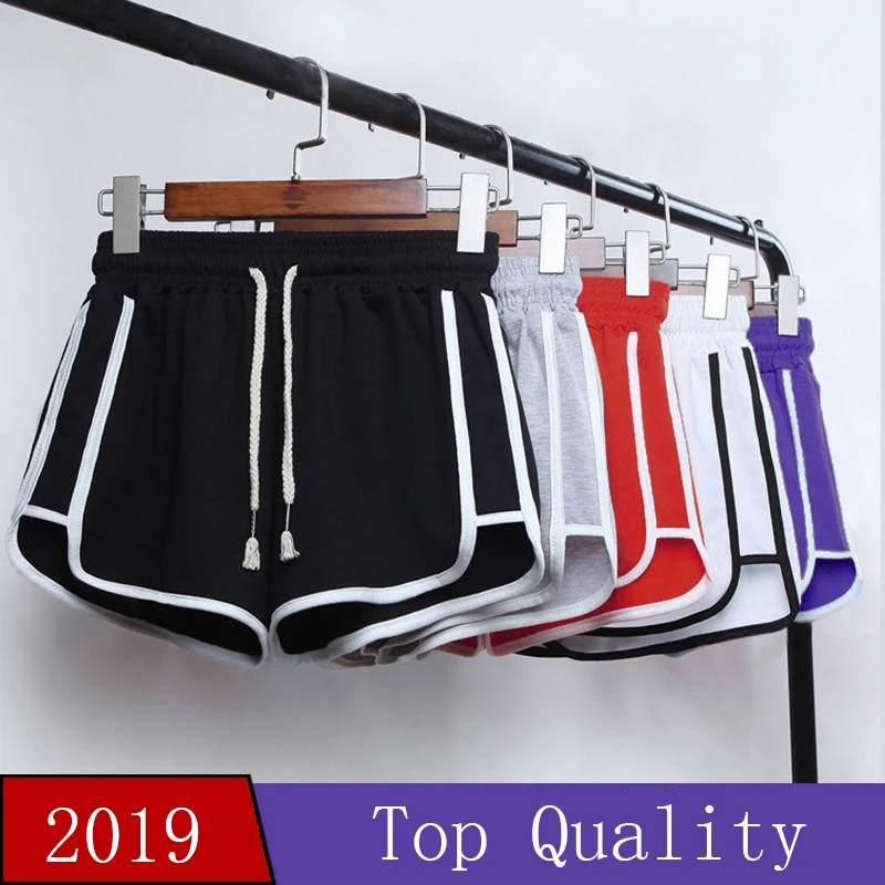 

2019 New Women Shorts Summer Silk Slim Beach Casual Short Fashion Underpants Shorts Hot Fitness Shorts Elastic Waist Cloth Wear
