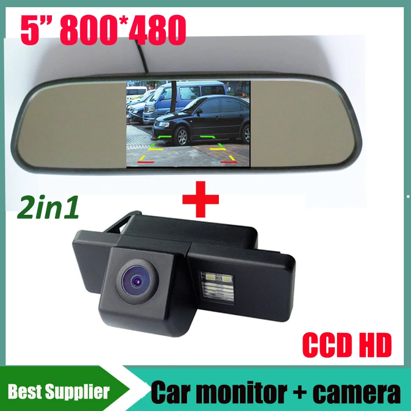 

2in1 CCD car rear view parking camera for NISSAN QASHQAI X-TRAIL Geniss Sunny Pathfinder Dualis Navara Juke + car mirror monitor