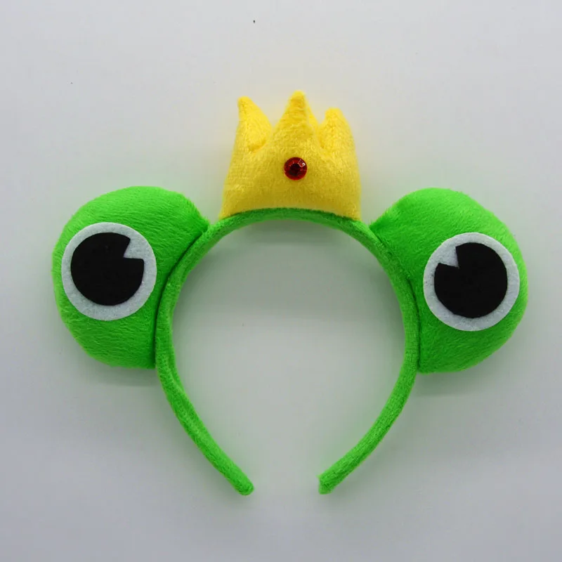 Animal Green Frog Prince Headband Kids Adults Boy Girl Cosplay Headwear