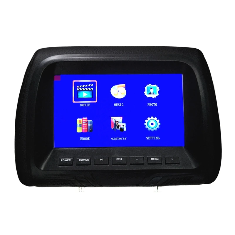 Автомобильный Универсальный 7 дюймов Tft светодиодный Экран автомобиля Mp5 плеер сзади цифровой Дисплей Поддержка Av/Usb/Sd Вход/Fm/Динамик-B